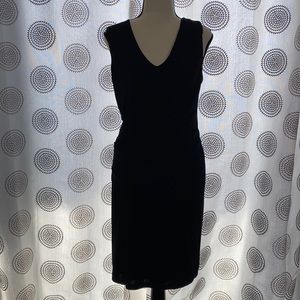 Black wrap dress (slimming design)